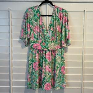Lilly Pulitzer Parigi Romper Size Large